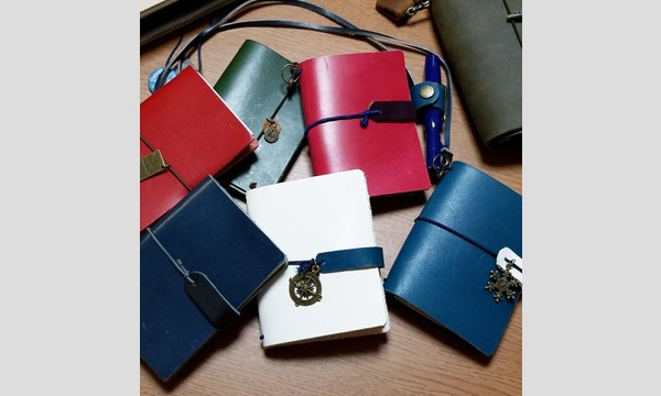 手帳社中＠紙me 手のひらサイズの革カバー手帳ochibiを作るワークショップ イベント画像1