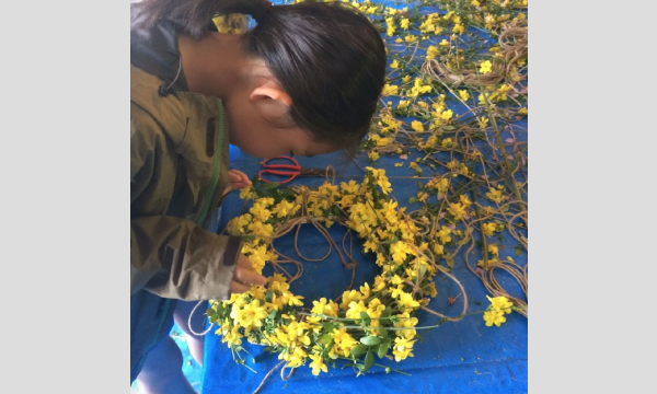 二名良日の春の花のリースのワークショップ2021@秩父皆野Mahora稲穂山（旧ムクゲ自然公園） イベント画像2