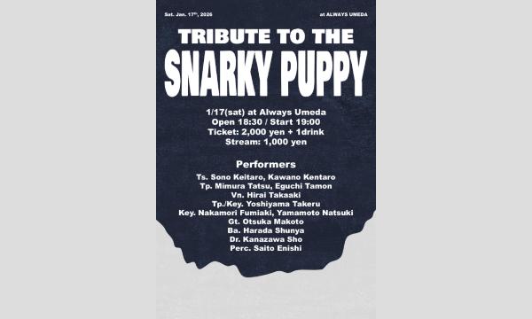 生配信ライブ Tribute of SNARKY PUPPY  1/17 梅田ALWAYS イベント画像1